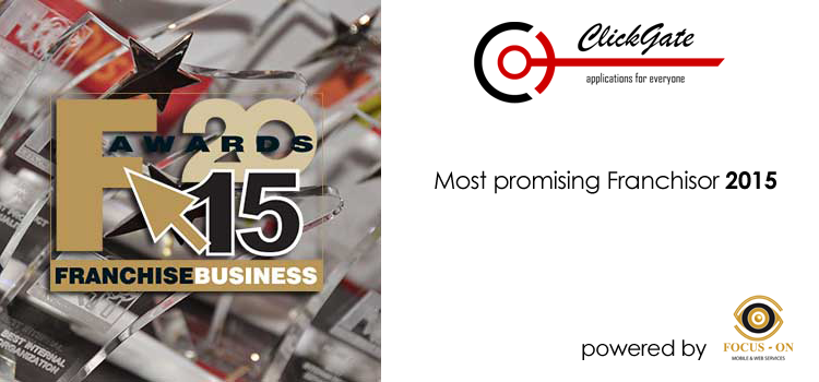 Βραβείο Most promising Franchisor στην CLICKGATE