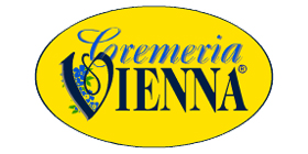 CREMERIA VIENNA - H Cremeria Vienna δημιουργήθηκε από την εταιρία Delfino Italia. Το κάθε κατάστημα στο δικό του εργαστήριο παράγει φρέσκο παγωτό χωρίς τη διαμεσολάβηση βαθιάς κατάψυξης. Τον κατάλογο των προΐόντων συμπληρώνουν γλυκά όπως προφιτερόλ, τιραμισού κ.λπ.